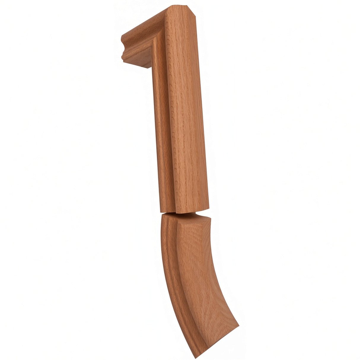7999 2 Riser Gooseneck for the 6910 Traditional Handrail, American Cherry