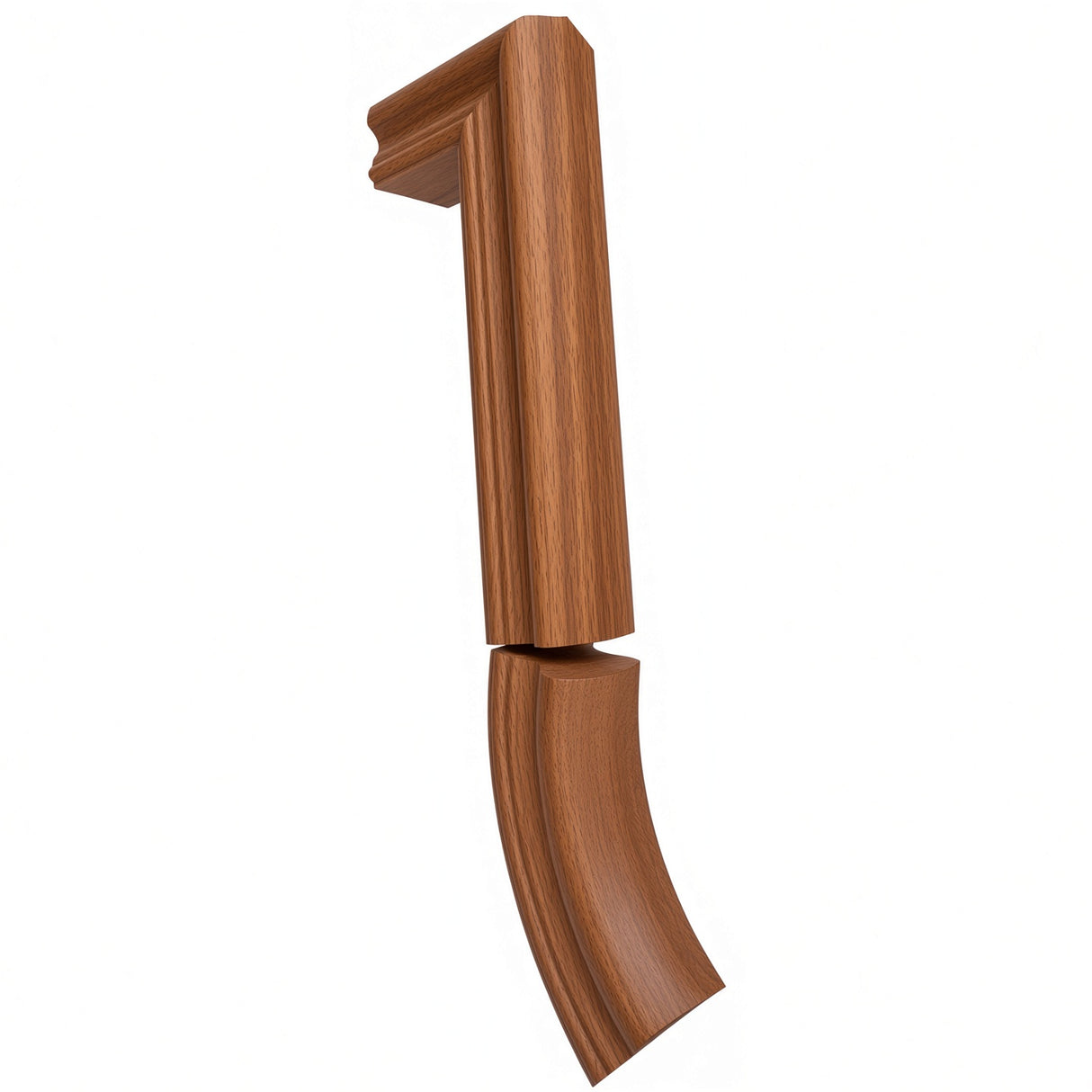 7999 2 Riser Gooseneck for the 6910 Traditional Handrail, Mahogany