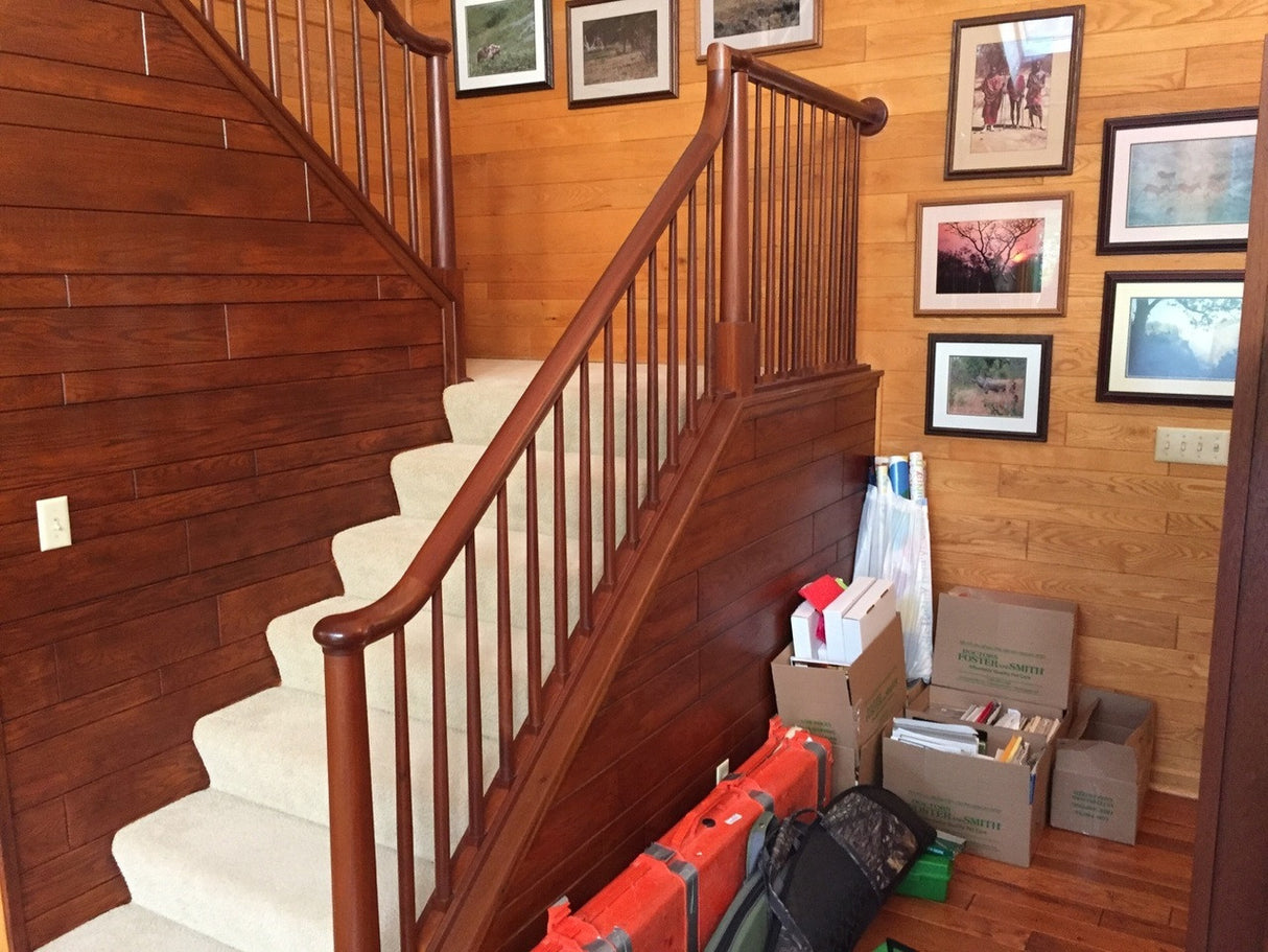 7600 Handrail Installation with a 7710 Starting Cap & Up Easement and 7788 Gooseneck.