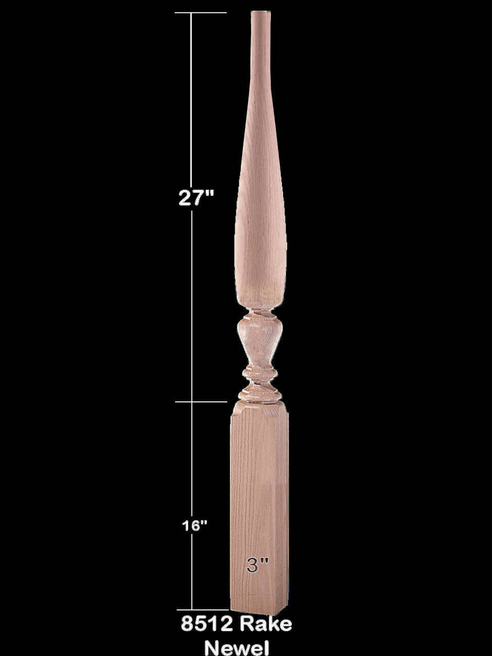 8512 Rake Jefferson Newel Post