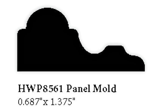 8561 Hardwood Panel Mold