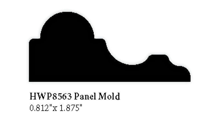 8563 Hardwood Panel Molding, 0.812" x 1.875"