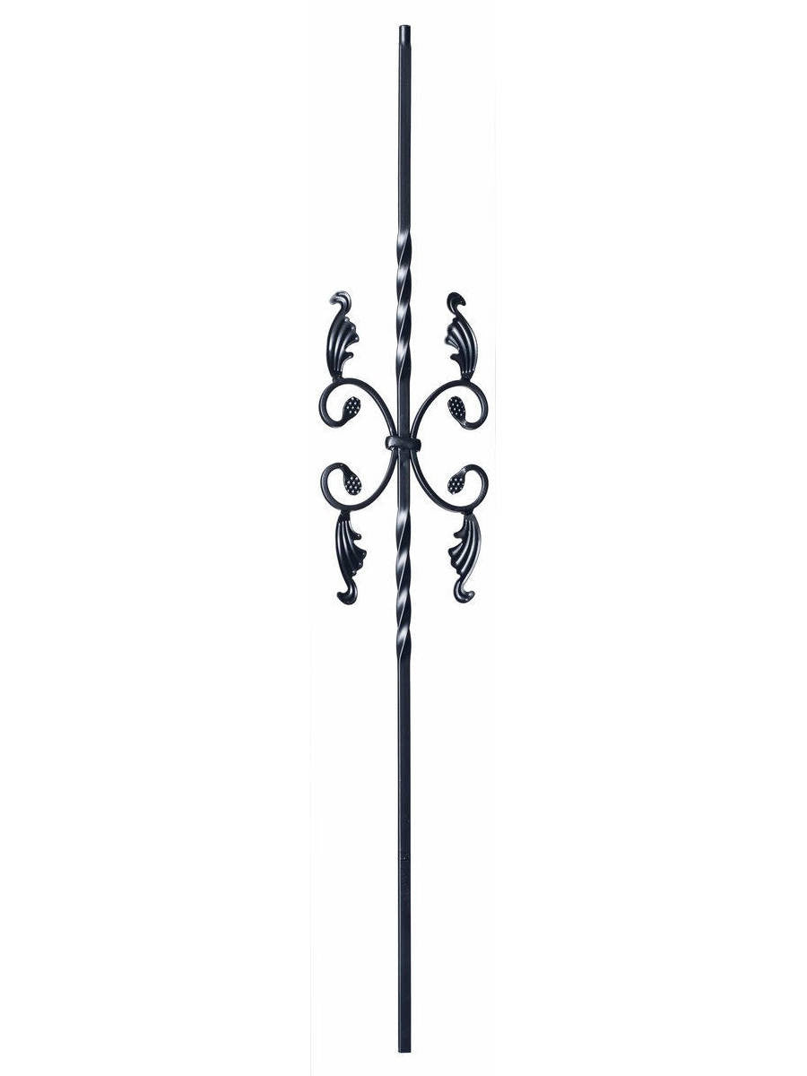 9005TB Two Twist with Leaves Iron Baluster