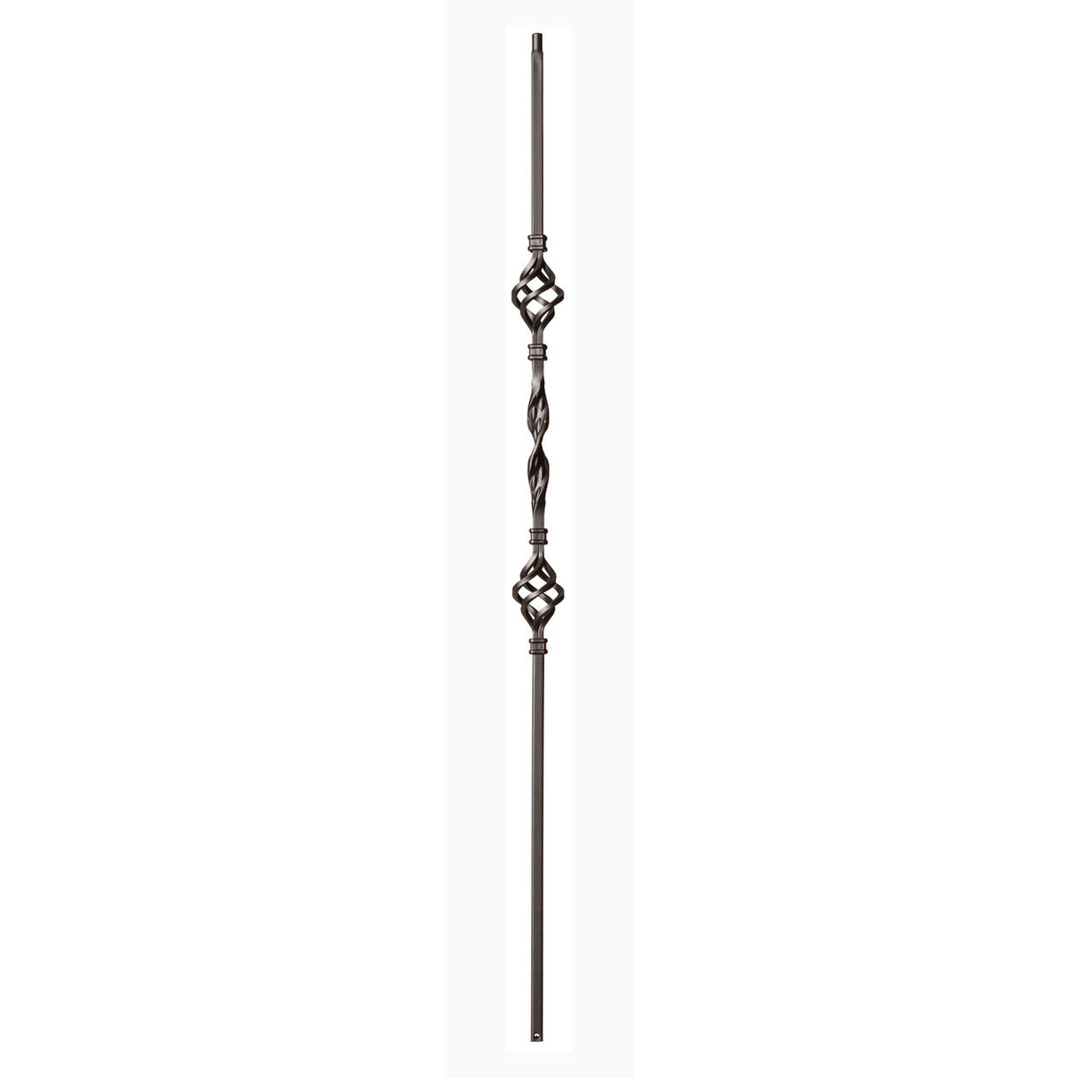 9013RS Double Basket Single Ribbon Tubular Steel Baluster