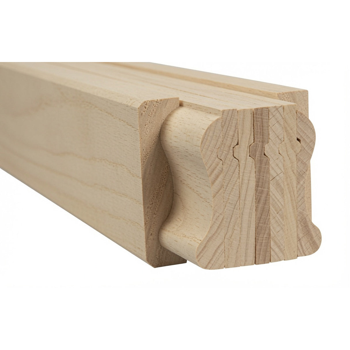 9100B 2-1/4" x 2-3/8" Bending Handrail, Poplar