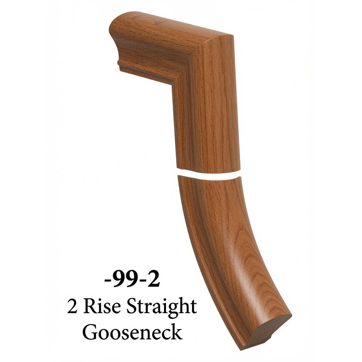 7099 2 Riser Straight Gooseneck, American Cherry