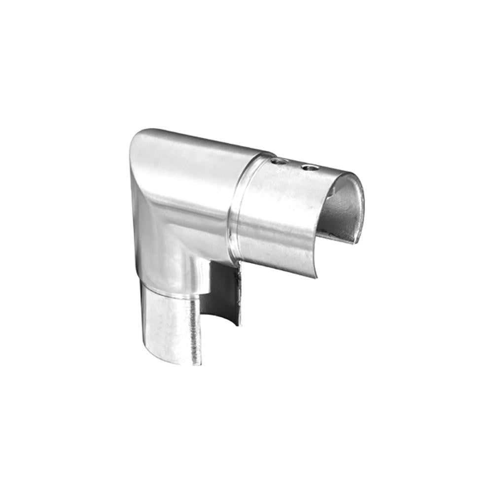 Round Glass Cap Rail Vertical 90 Fitting