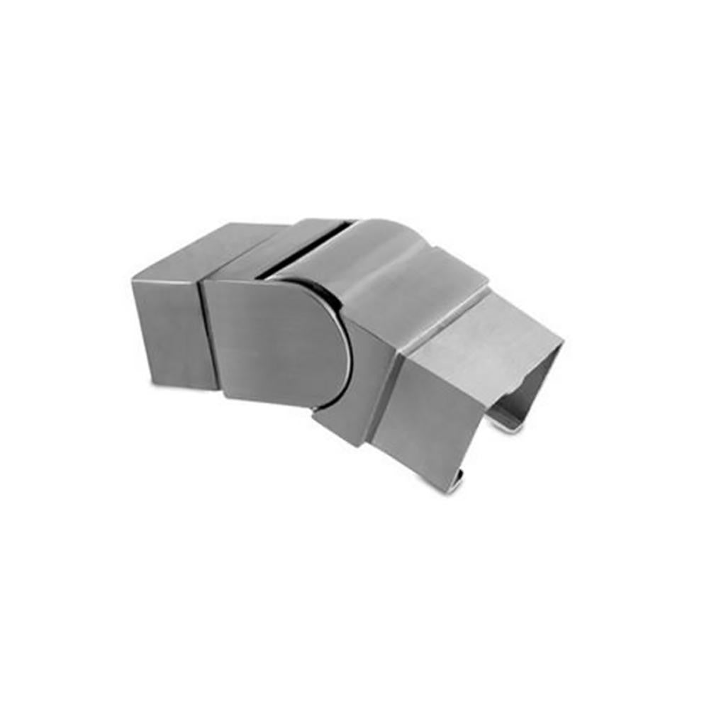 Square Glass Cap Rail Adjustable Angle Fitting Down