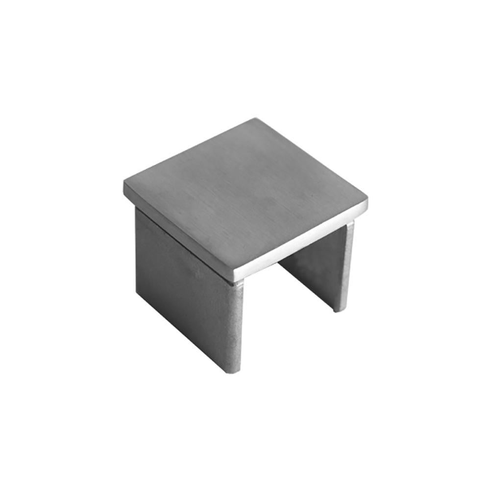 Square Glass Cap Rail End Cap