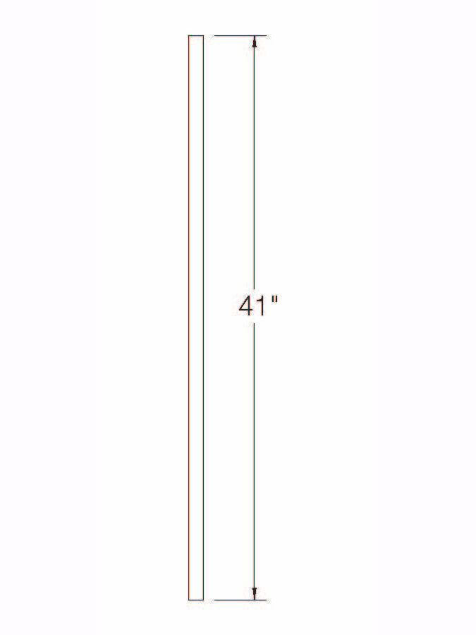 A-100 41" S4S Baluster Dimensional Information
