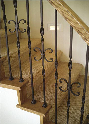 T-10 Single Butterfly, Double Ribbon, Tubular Steel Installed Staircase