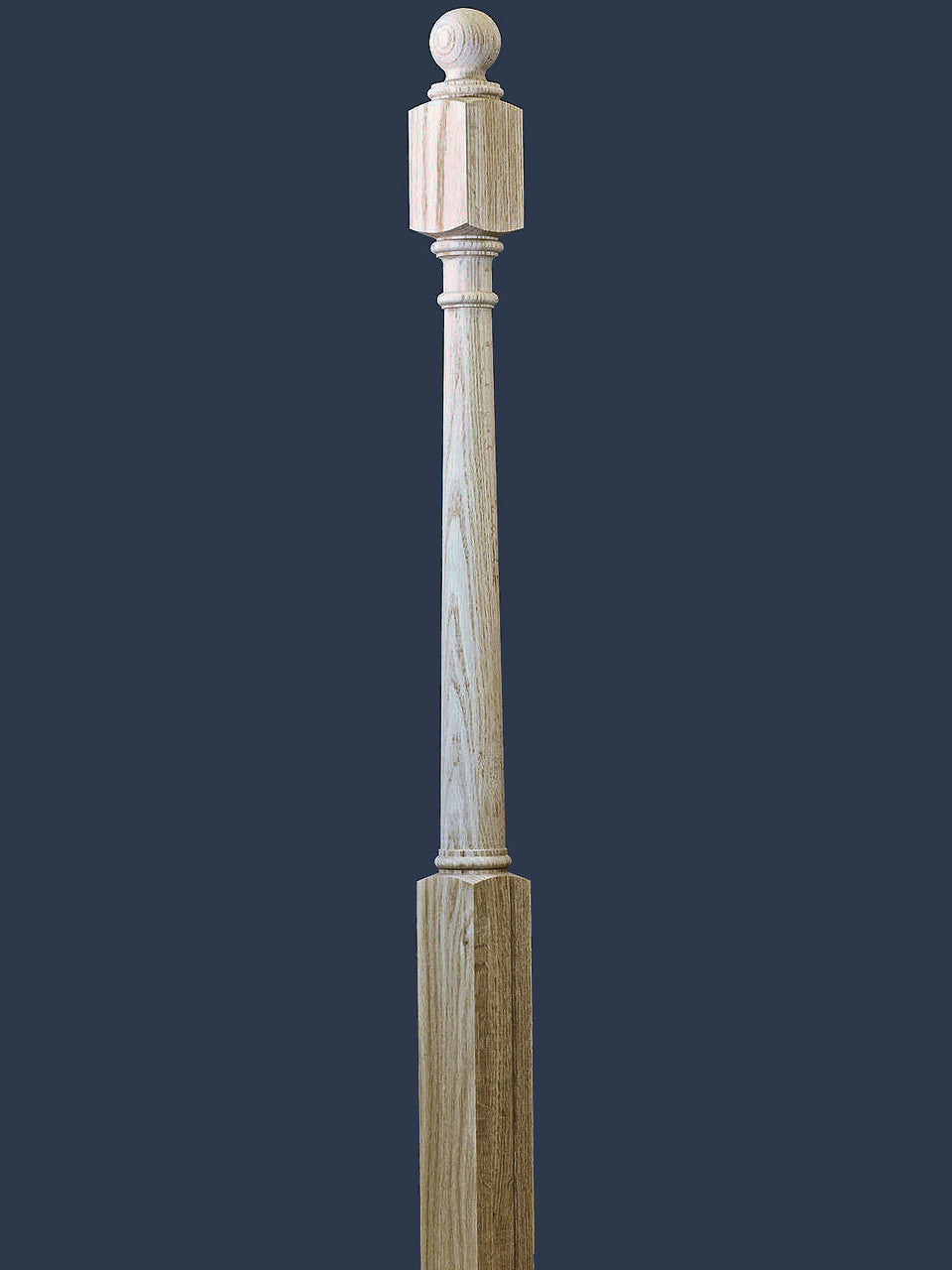 C-4042 54" Colonial Starting Newel Post Ball Top