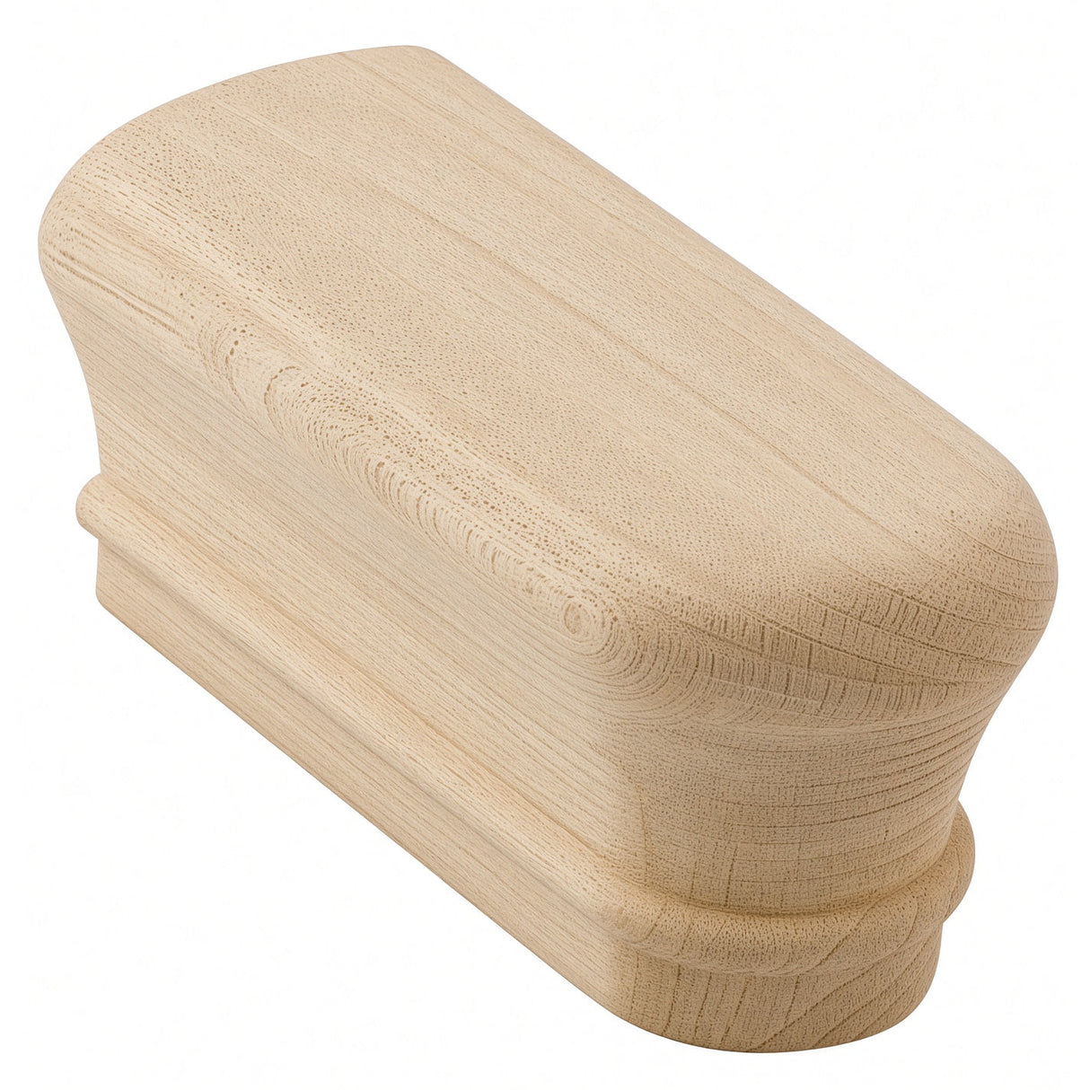 7009 Returned End for 2-1/4" x 2-3/8" 6010 Handrail, Ash