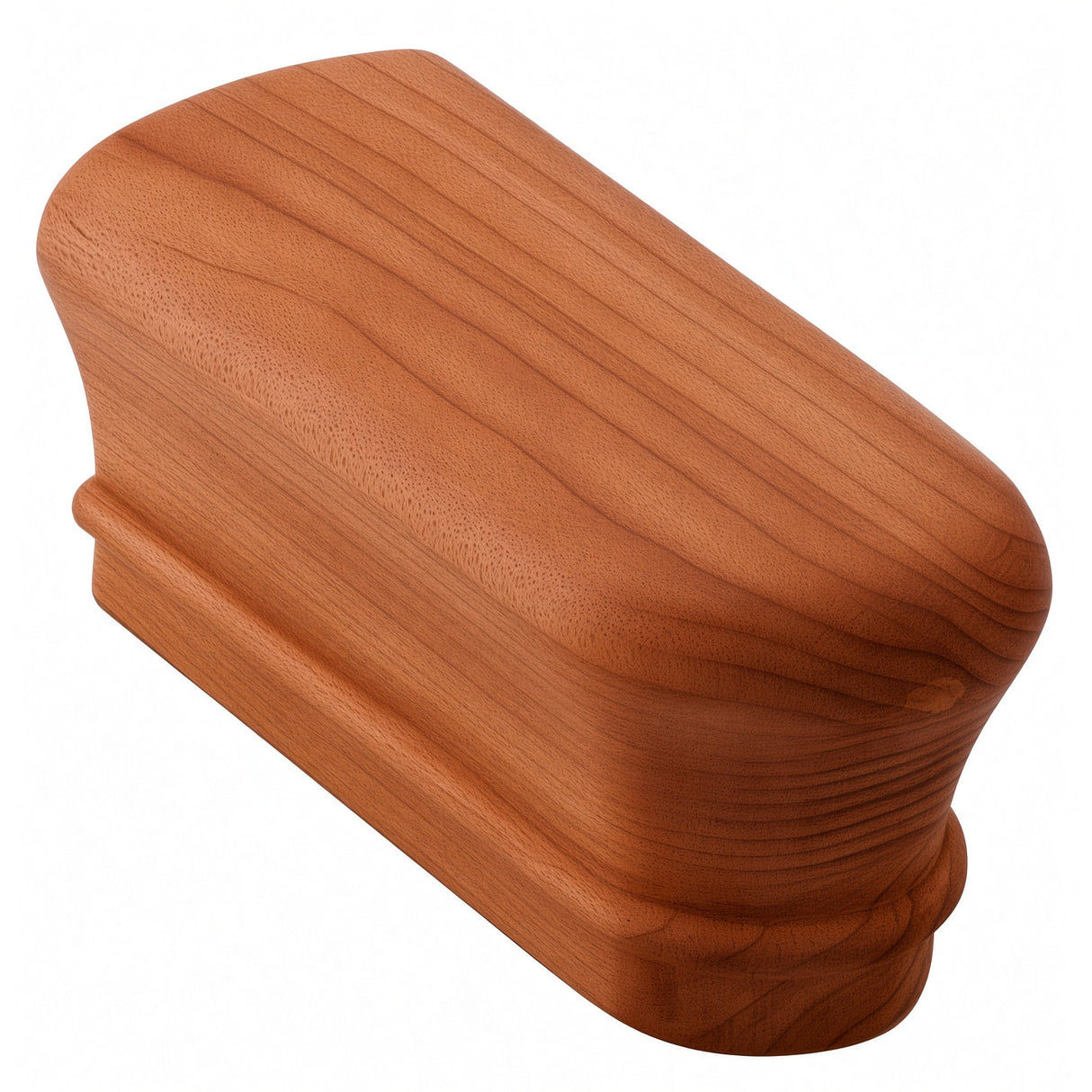 7009 Returned End for 2-1/4" x 2-3/8" 6010 Handrail, Brazilian Cherry