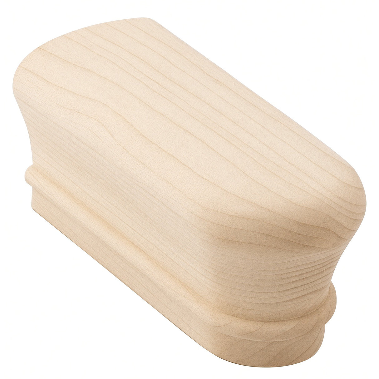 7009 Returned End for 2-1/4" x 2-3/8" 6010 Handrail, Soft Maple