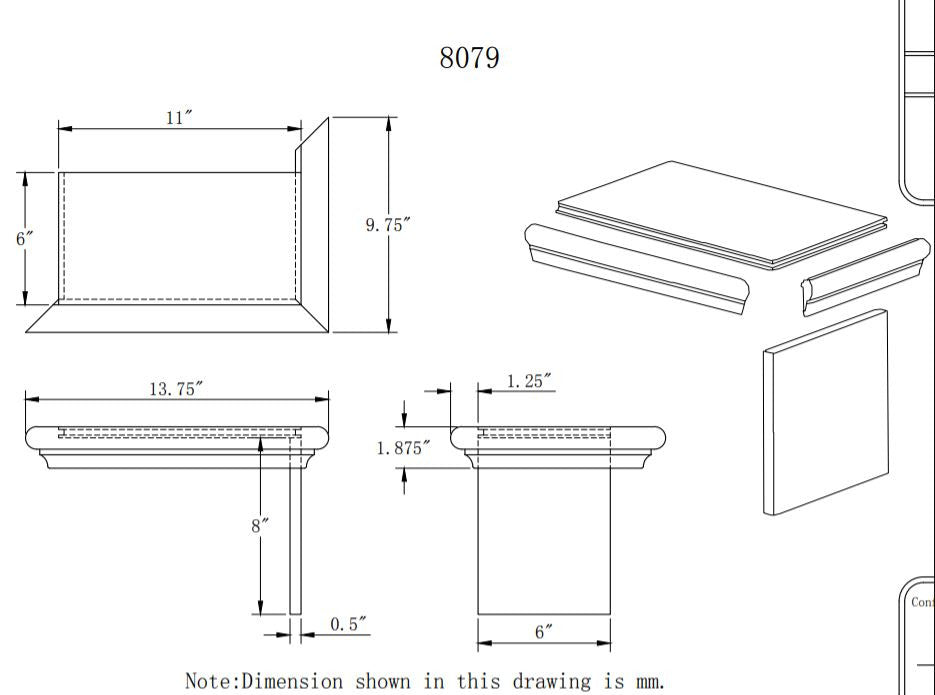 C-8079 Reversible False Tread Kit CADD