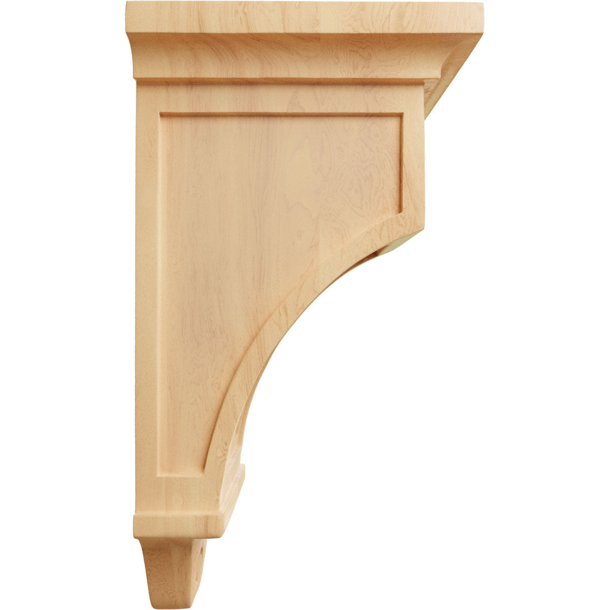 Arts and Crafts Corbel, 5" X 5" X 9" (COR05X05X09AR) Side View