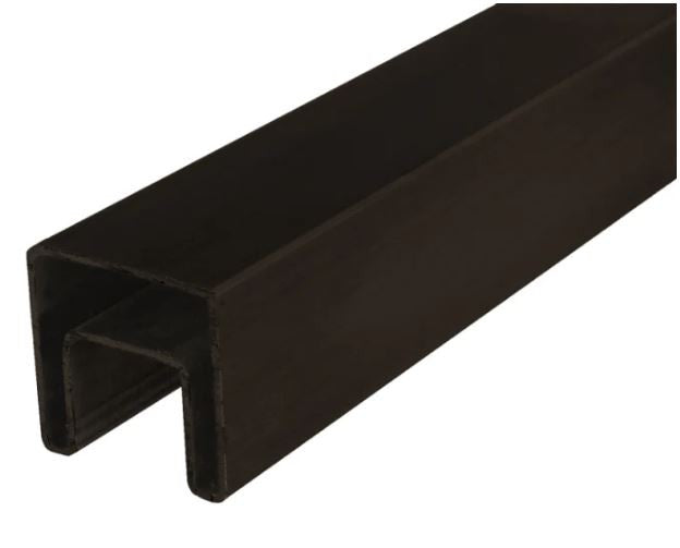 E10040X40/10/MB Nero Black Square Slotted Tube for LED