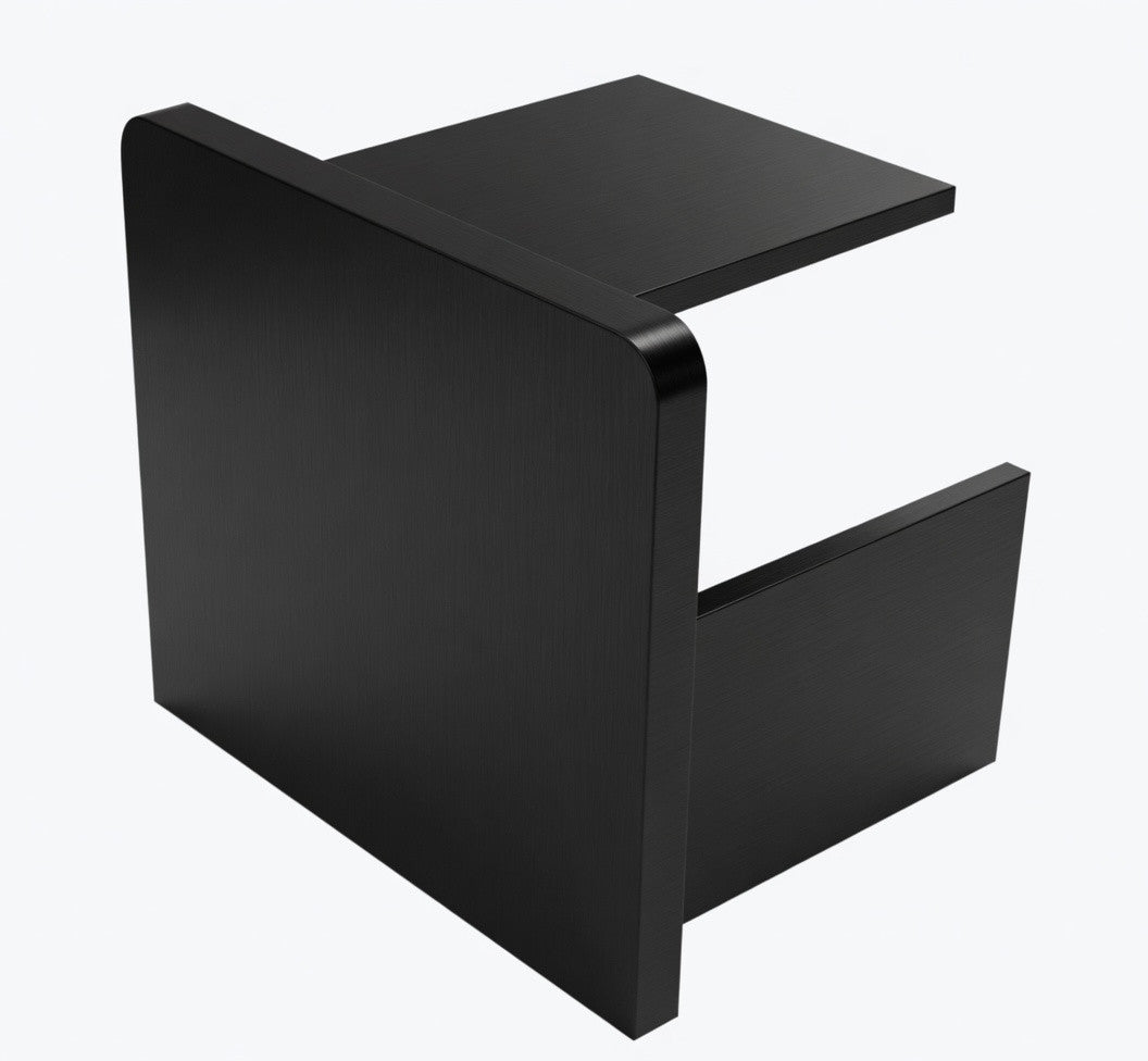E1100130/MB Nero Black Square End Cap
