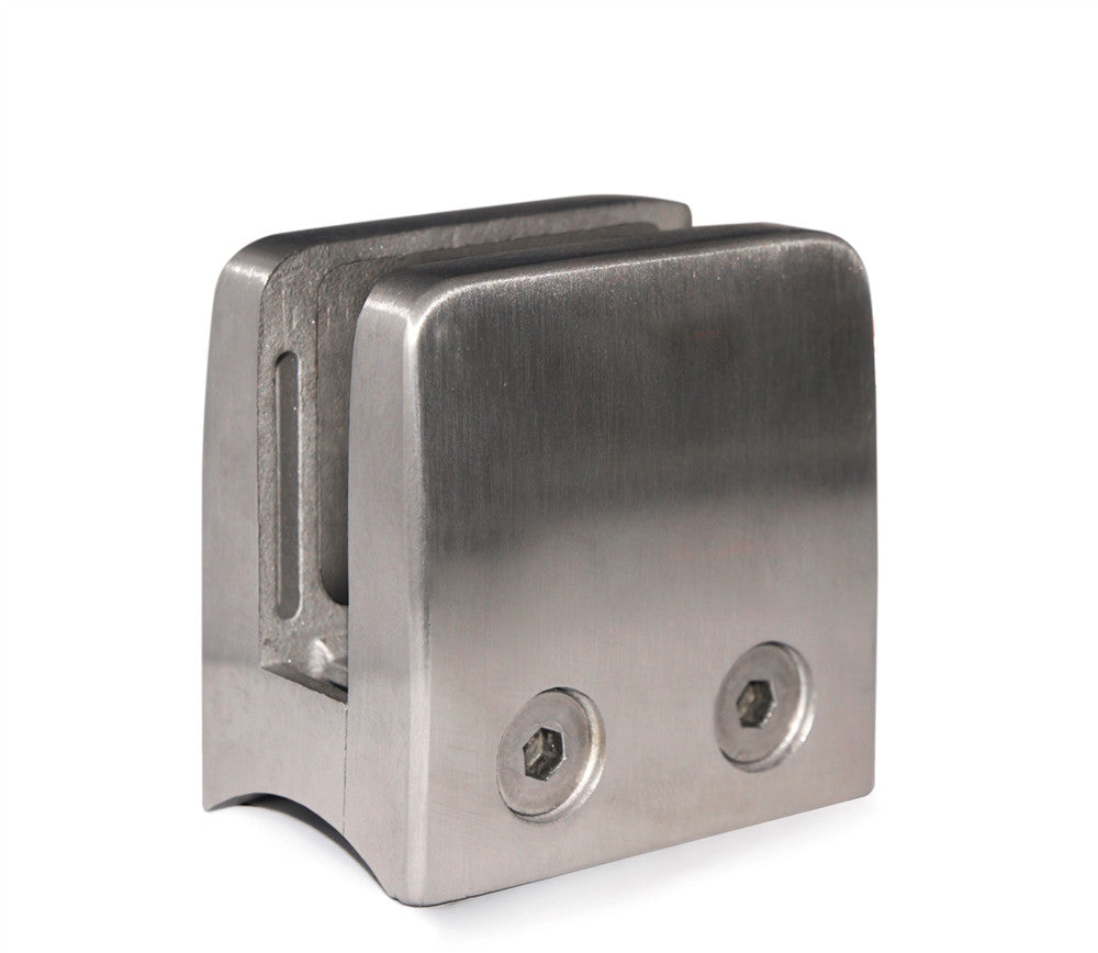 E1504200 Stainless Steel Glass Clamp 2 11/64" x 2 11/64" for 1 2/3" dia. Tube