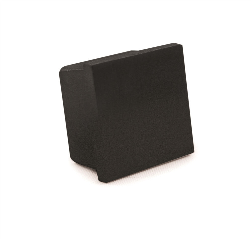Nero Black Square End Cap For 1 9/16" x 1 9/16" x 5/64" Tube