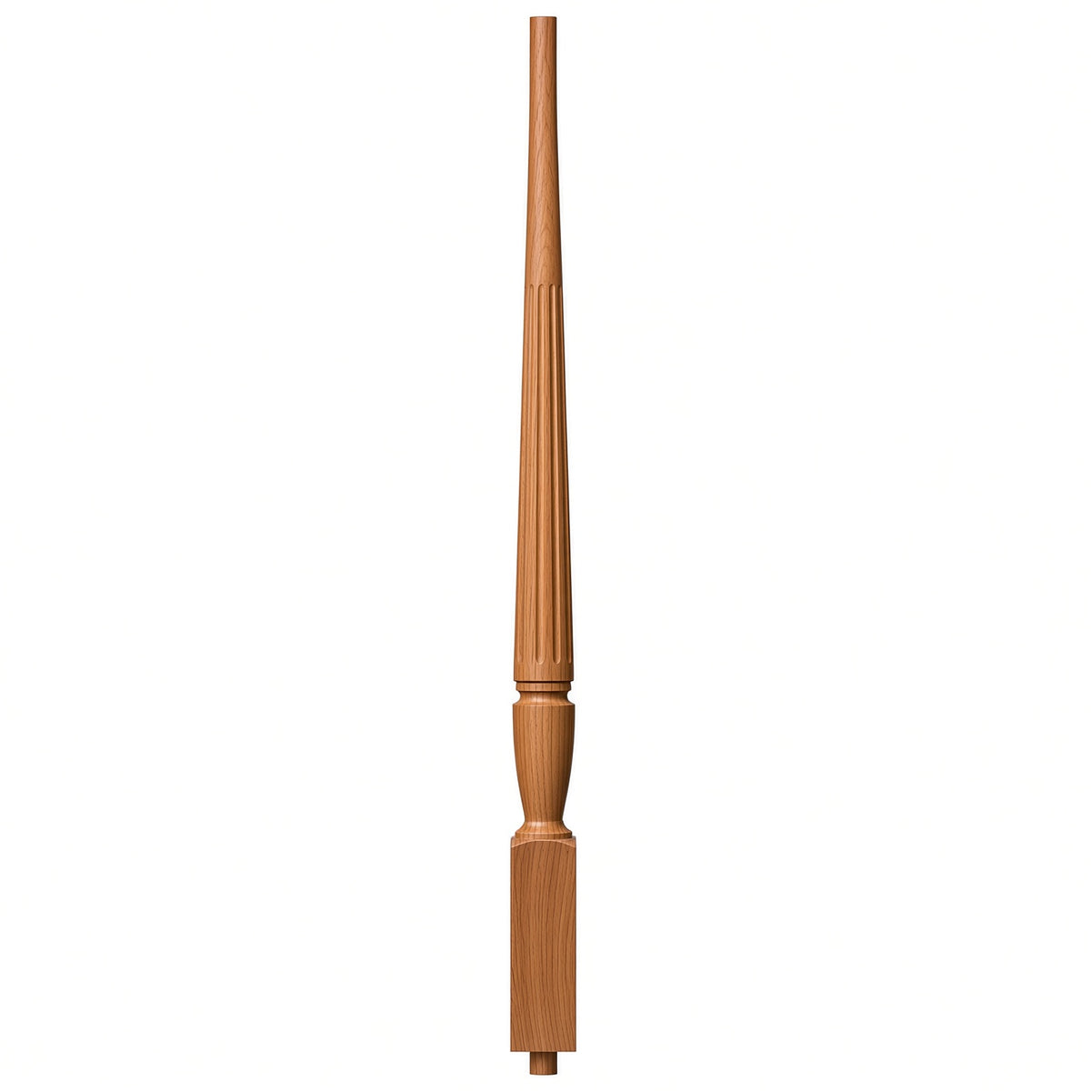 F-2015 1-3/4" Fluted Bunker Hill Stair Baluster, Available in 31", 34", 36", 39", 42", and 48" Lengths, American Cherry