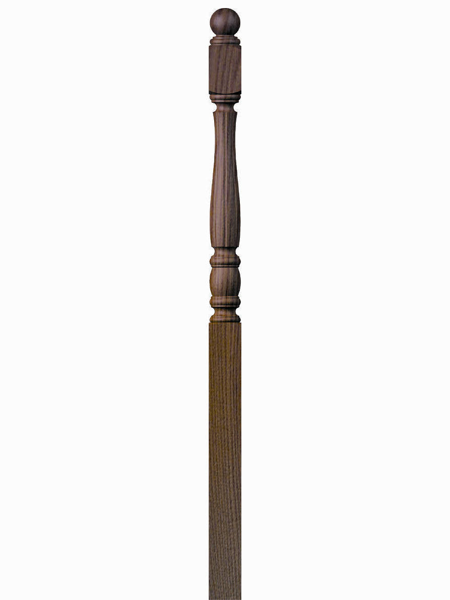 F-5560 Fluted Ball Top Starting Utah Classic Newel Post