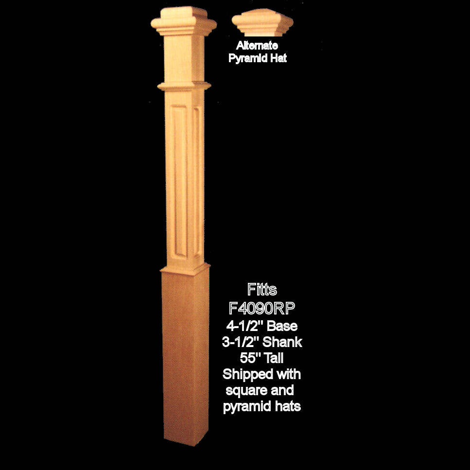 F4090-RP Raised Panel 55" Box Newel Post