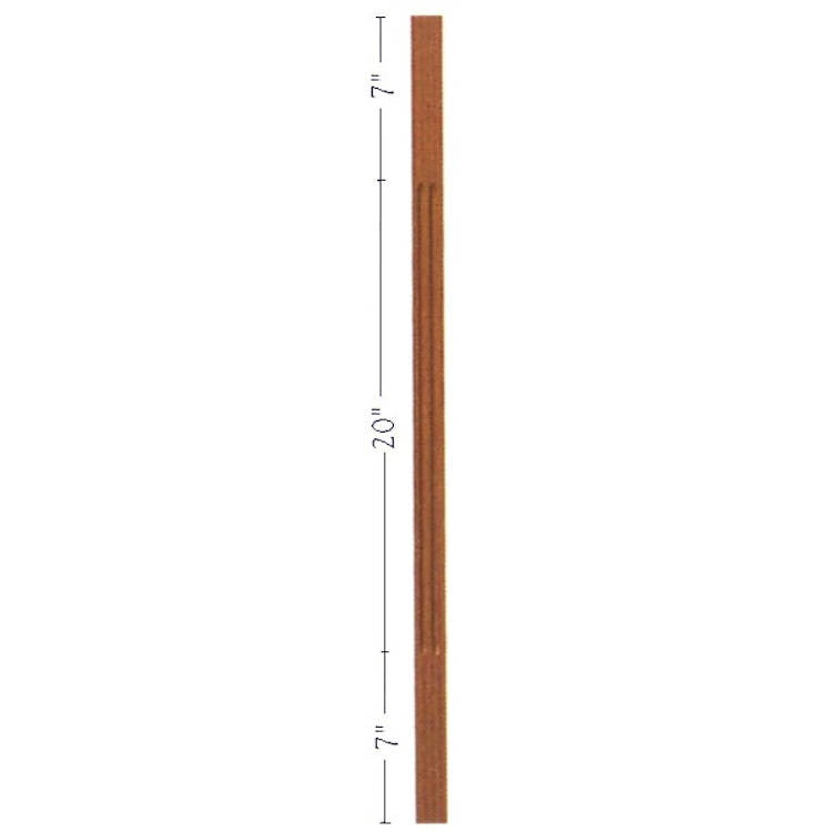 F-5034 34" Fluted S4S Contemporary Baluster