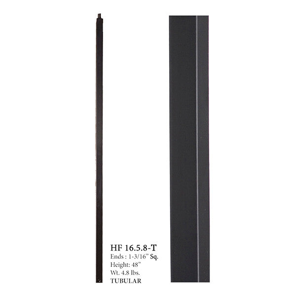 HF16.5.8-T Plain Tubular Steel Newel