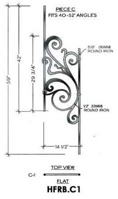 HFRB.C1 Rebecca Rake Iron Panel