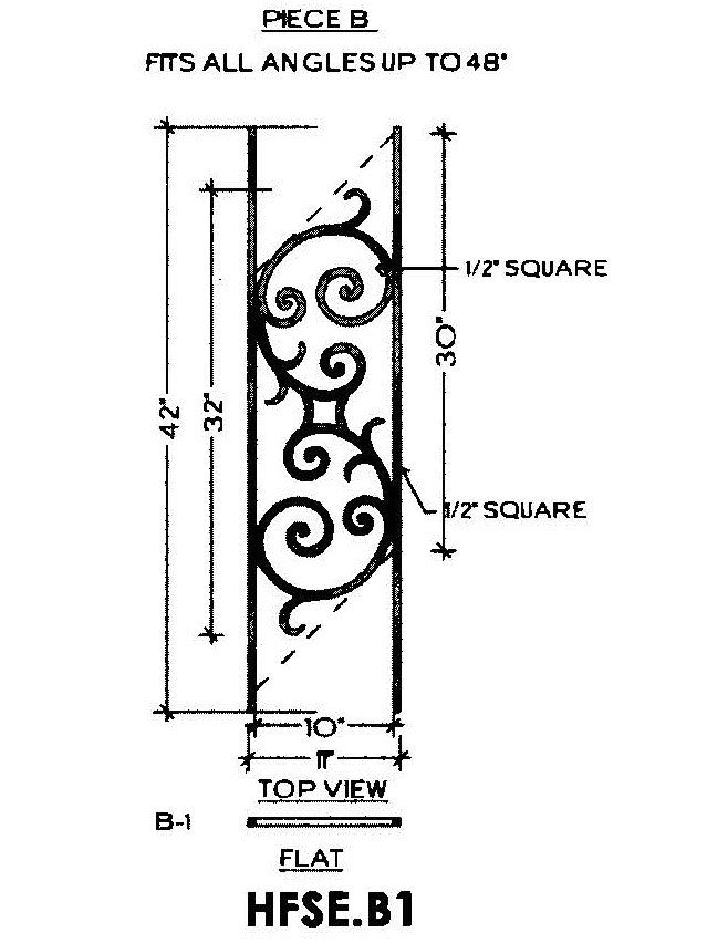 HFSE.B1 Seville Iron Panel
