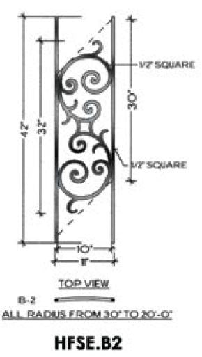 HFSE.B2 Seville Iron Panel