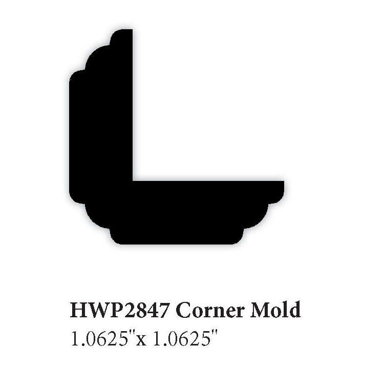 2847 1.062" x 1.062" Corner Molding