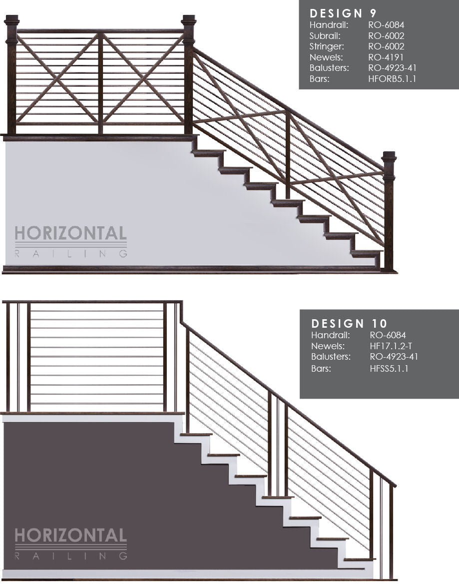 Horizontal Bar Design 9 and 10
