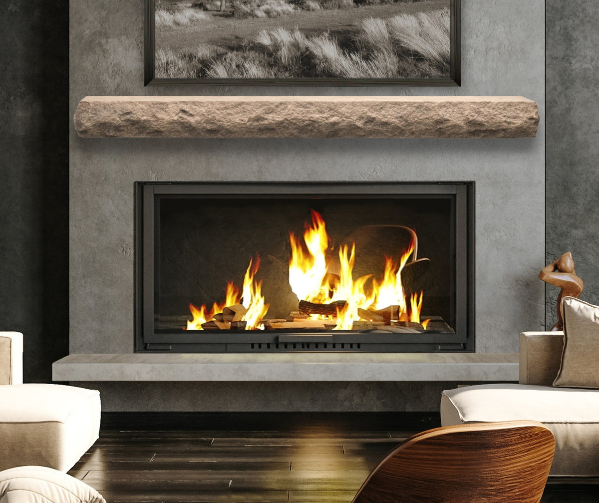 NCCS Natural Cut Stone Non-Combustable Fireplace Mantel Shelf