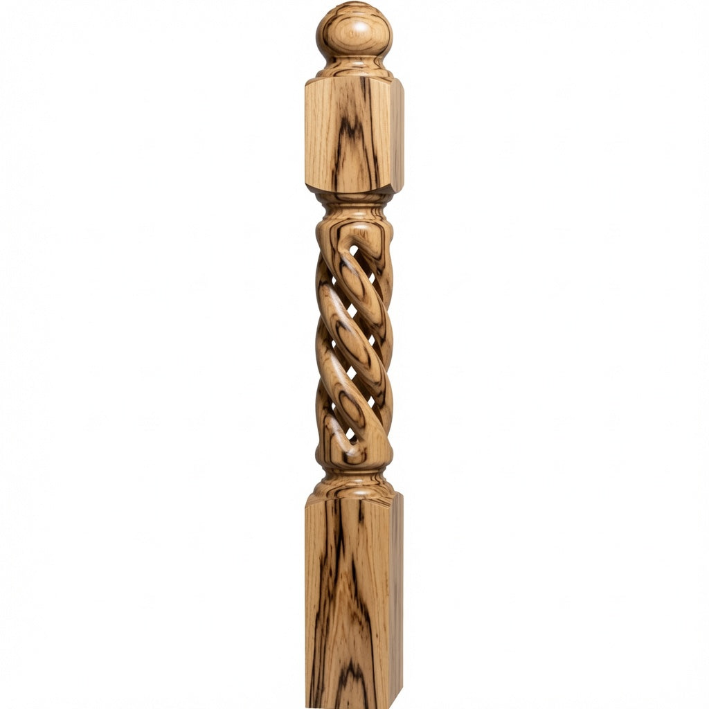 ORT-8660 5-1/2" x 50" Open Rope Twist, Hickory