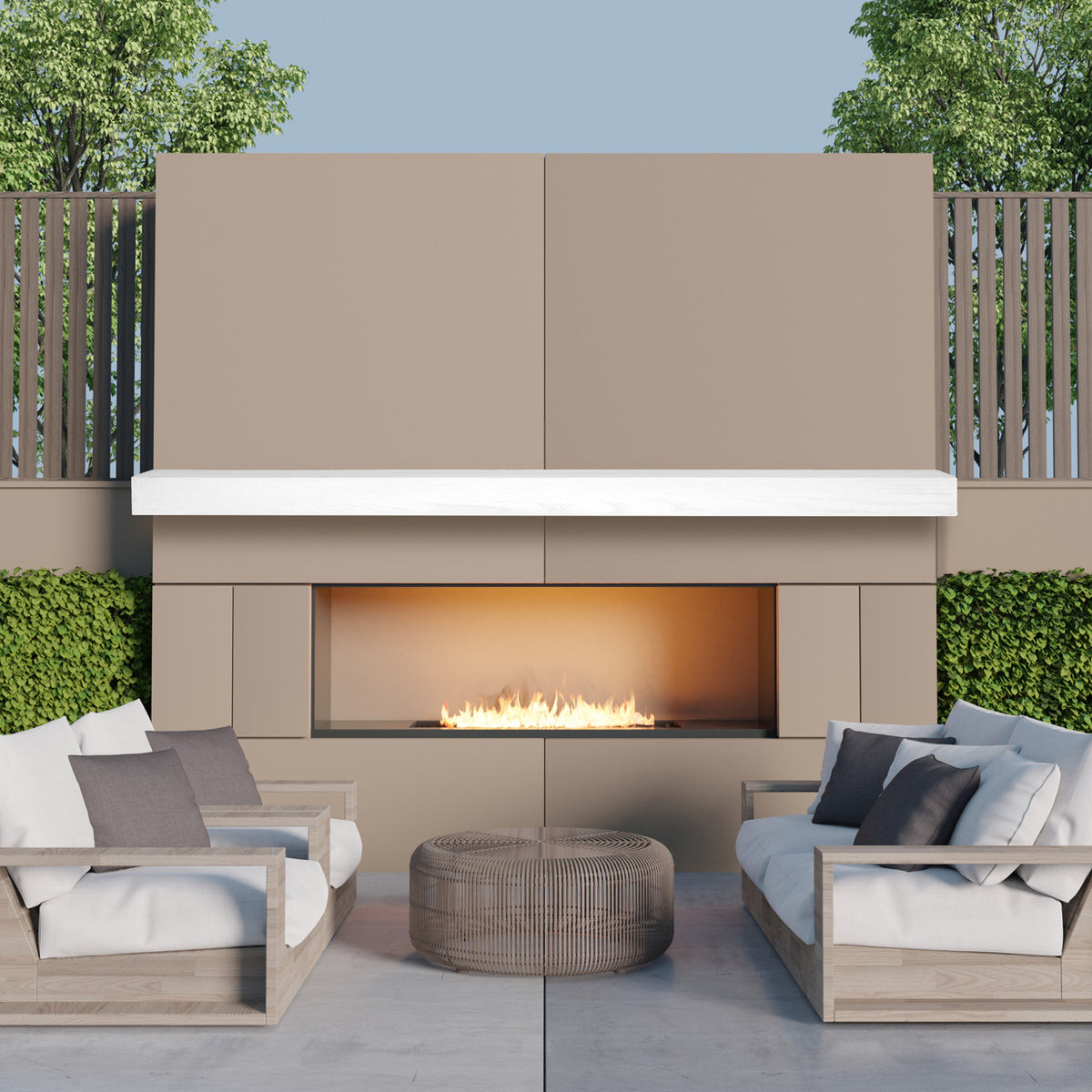 NCL Linear Non-Combustable Fireplace Mantel Shelf