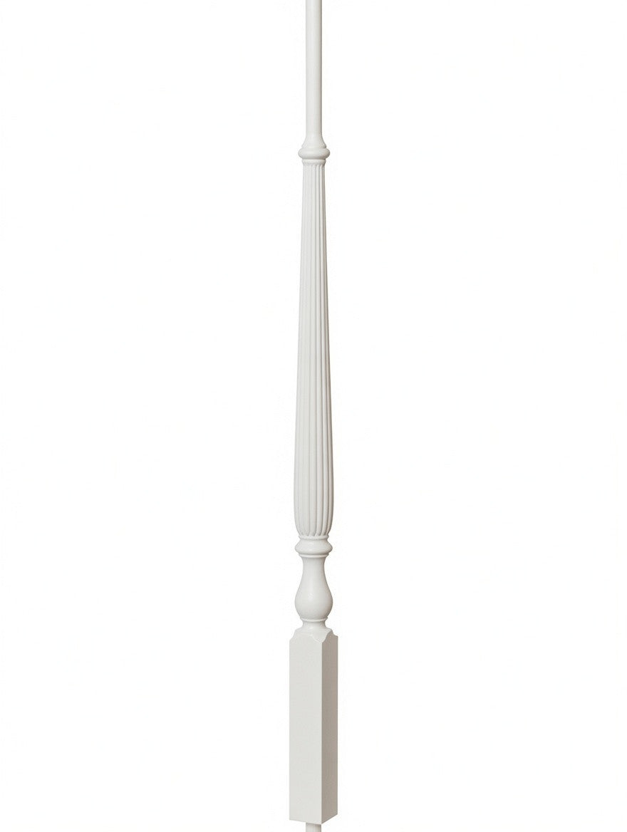 R-2715 40" Reeded Ohio Regency Stairways Baluster, Primed or Prefinished White