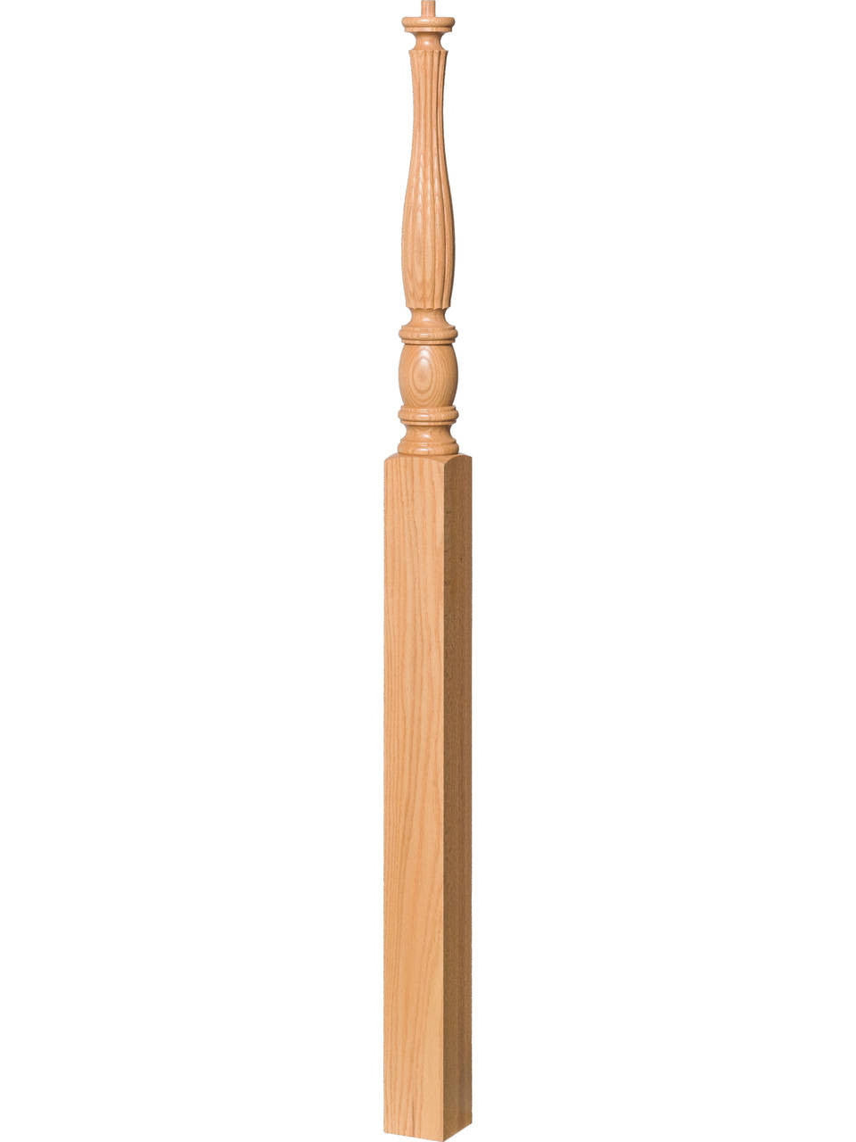 R-5511 Reeded 48" Pin Top Starting Newel Post