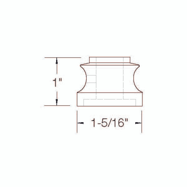 SH900 Flat Shoe with Set Screw Dimensional Information