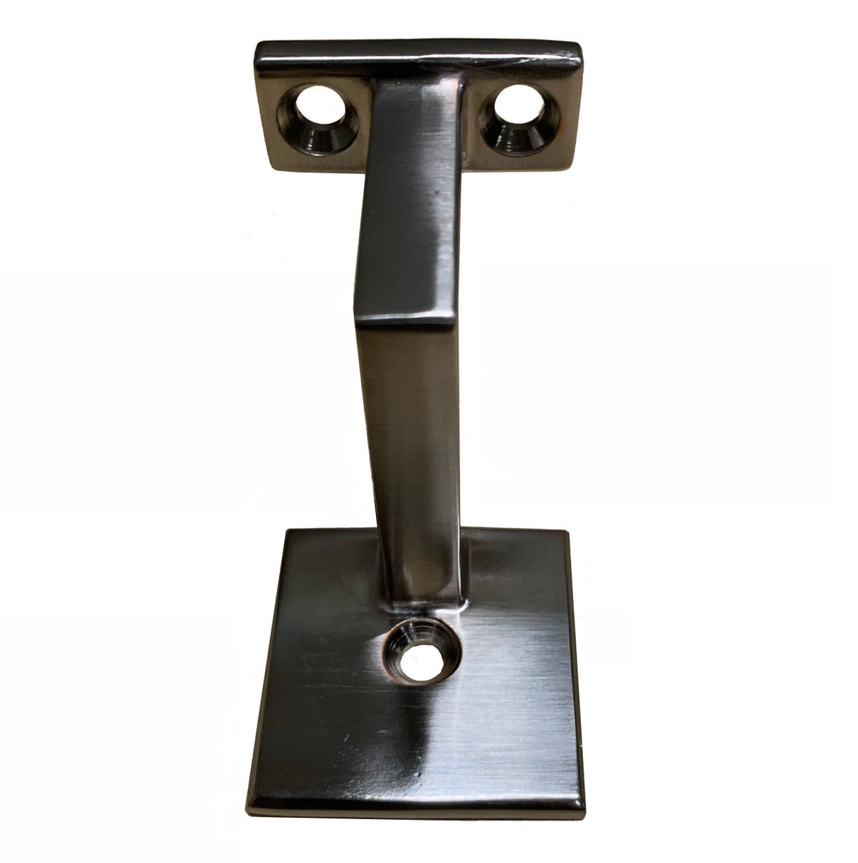 SQ312 Square Modern Handrail Bracket 3-1/2" Reach, Satin Nickel