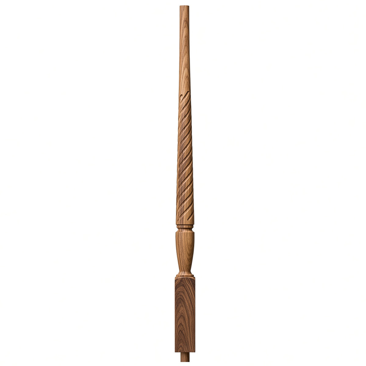 T-2015 1-3/4" Twist Bunker Hill Stair Baluster, Available in 31", 34", 36", 39", 42", and 48", Hickory