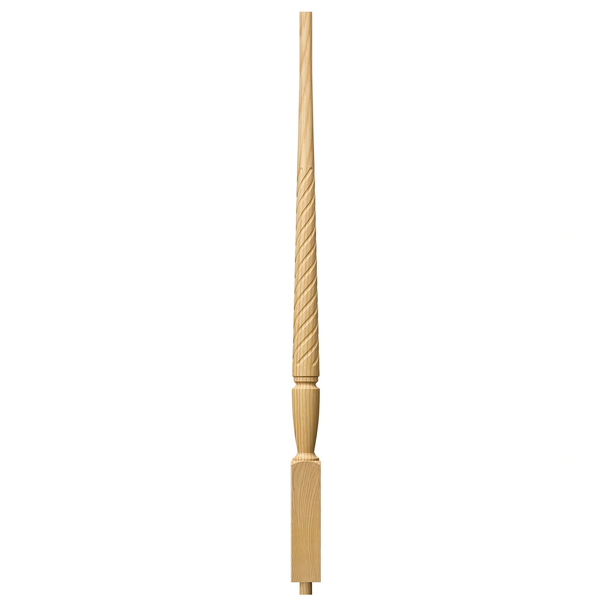 T-2015 1-3/4" Twist Bunker Hill Stair Baluster, Available in 31", 34", 36", 39", 42", and 48", Yellow Pine
