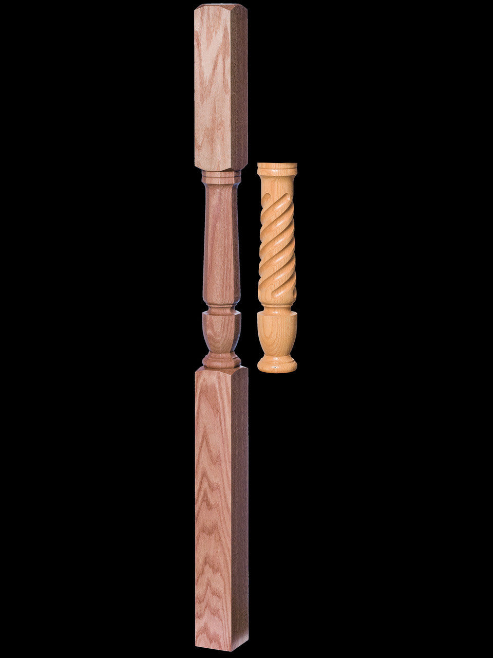 T-4136 Twist Interchangeable Intermediate Landing Newel Post