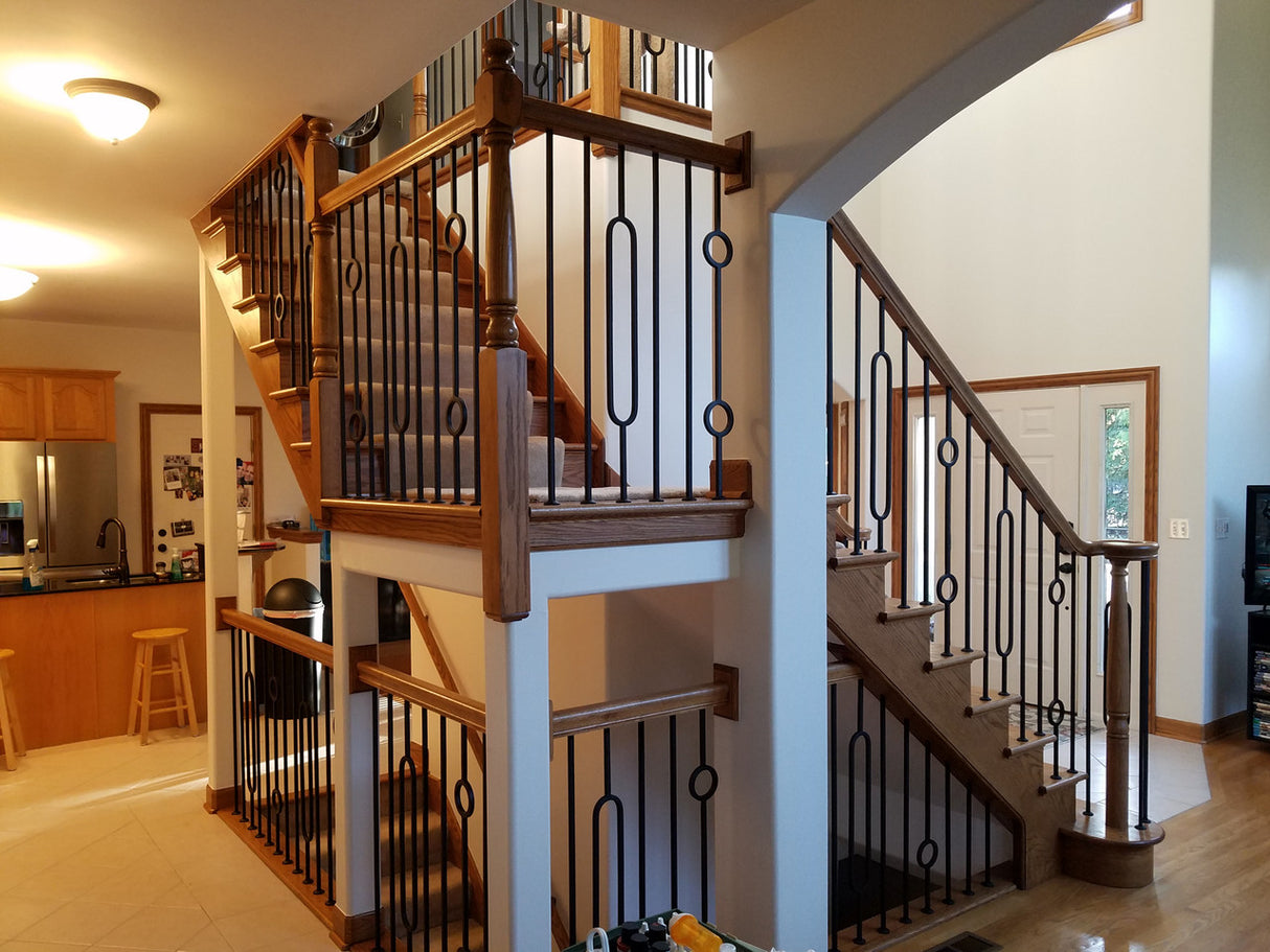 HF16.6.2 Oval Tubular Steel Baluster, Life Style View