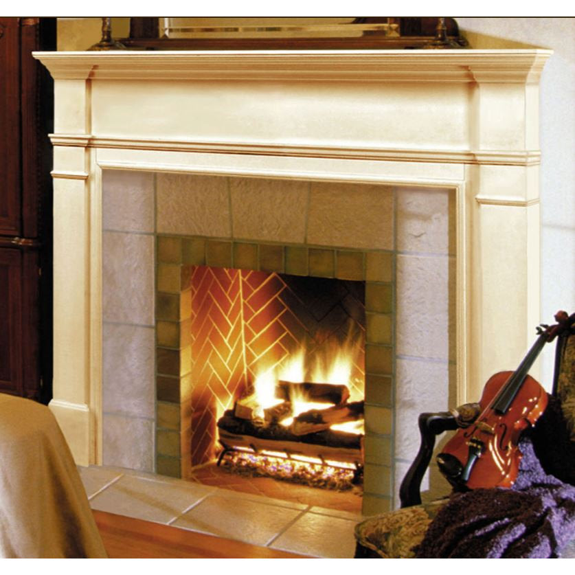 Windsor Fireplace Mantel Surround, 48" and 56", Life Style View