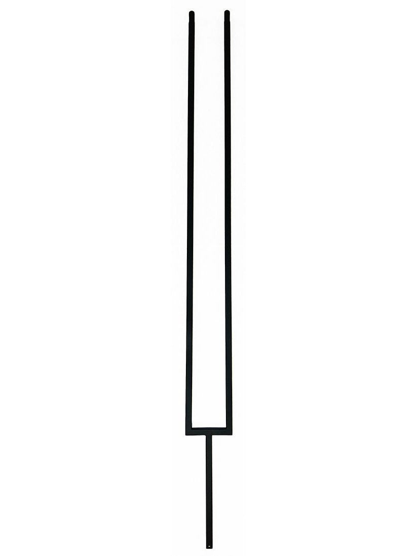 T87 1/2" Pitch Fork Baluster, Satin Black