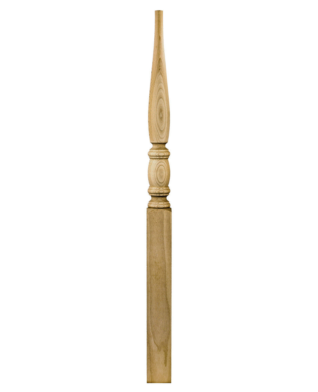 953-4PT-44 Pin Top Starting Bordeaux Newel Post (Show in Euro-Beech) 2