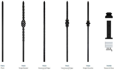 Ascension Iron Newel Posts